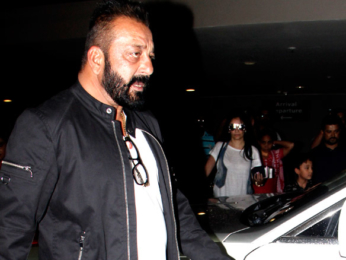 Sanjay Dutt, Anushka Sharma and Sidharth Malhotra at the airport