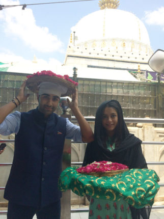 Aadar Jain and Anya Singh visit the Holy Ajmer Sharif Durgah