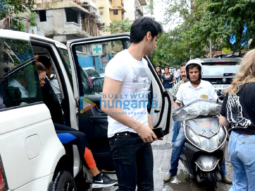 Ahan Shetty snapped with friends in Bandra