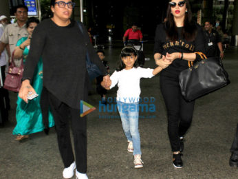 Aishwarya Rai Bachchan and Aaradhya Bachchan snapped at the airport