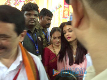 Aishwarya Rai Bachchan and Sachin Tendulkar family visits the GSB Ganesha in Wadala