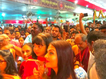 Aishwarya Rai Bachchan and Sachin Tendulkar family visits the GSB Ganesha in Wadala