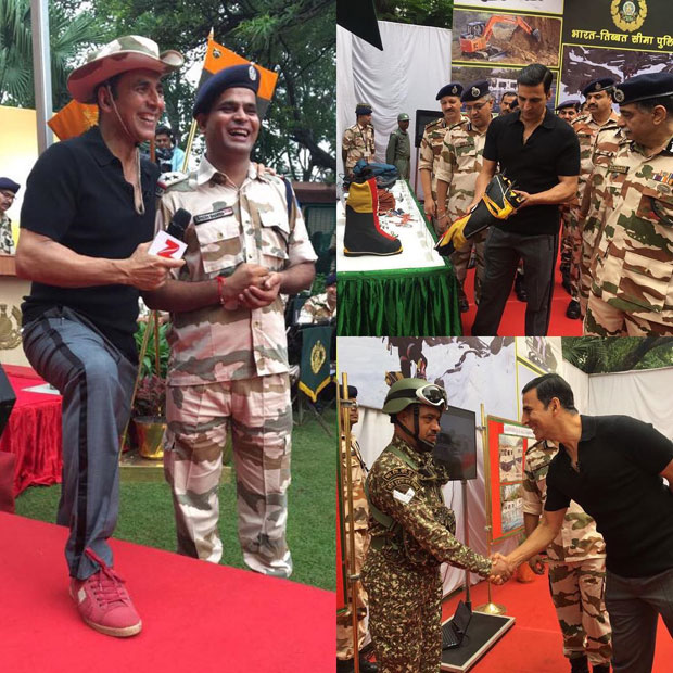 Akshay Kumar interacts with Indo-Tibetan Border Police officers