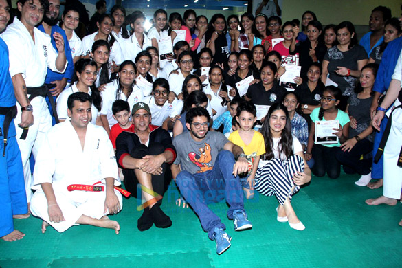 akshay and bhumi at martial arts schools graduation day 10