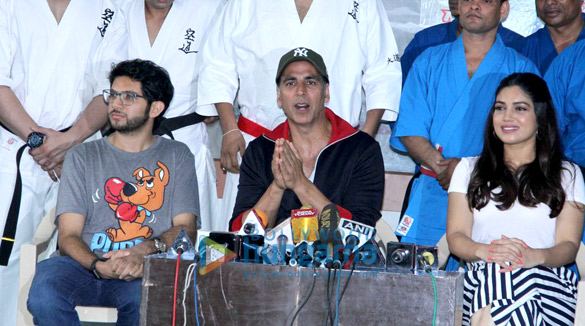 akshay and bhumi at martial arts schools graduation day 2