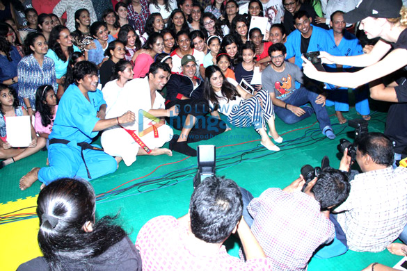 akshay and bhumi at martial arts schools graduation day 9