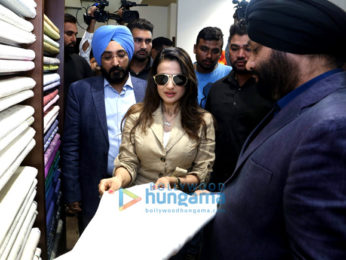 Ameesha Patel graces the launch of the 151st Linen Club store in Jalandhar