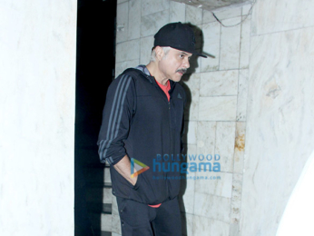 Anil Kapoor spotted in a new look for his film 'Fanney Khan' at BBlunt Salon