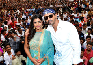 Arjun Rampal and Aishwarya Rajesh launch ‘Aala Re Aala Ganesha’ from ‘Daddy’ at Dahi Handi celebrations in Ghatkopar, Mumbai