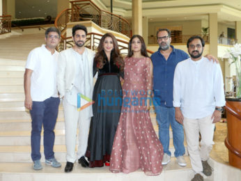 Ayushmann Khurrana and Bhumi Pednekar launch the first look of the film 'Shubh Mangal Saavdhan'