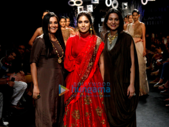 Bhumi Pednekar walks for Rucera at Lakme Fashion Week 2017