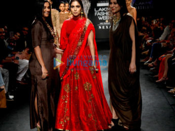 Bhumi Pednekar walks for Rucera at Lakme Fashion Week 2017
