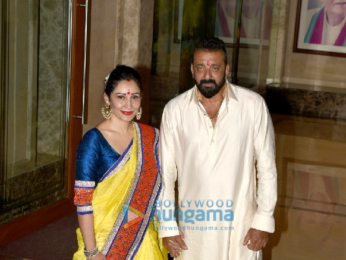 Bollywood celebs visit Sanjay Dutt's residence to take Lord Ganesha's blessings