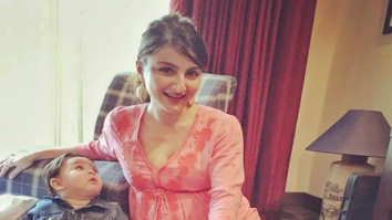 CUTE! This picture of Soha Ali Khan and her nephew Taimur bonding during her baby shower is adorable