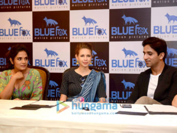 Cast of the film Jia Aur Jia grace the media meet for the film in New Delhi