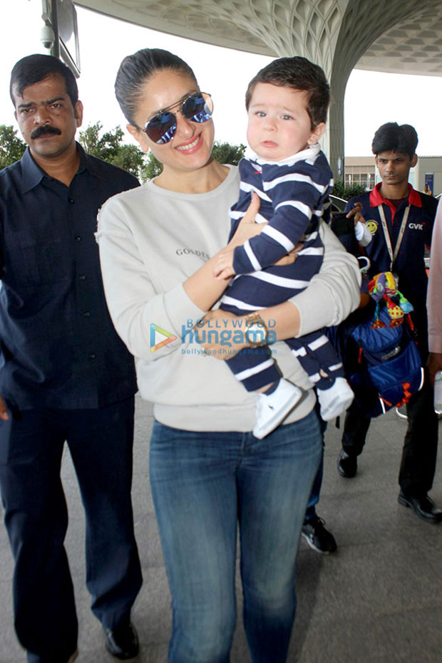 Check-out-Kareena-Kapoor-Khan--Taimur-while-leaving-for-Delhi-for-Veere-Di-Wedding