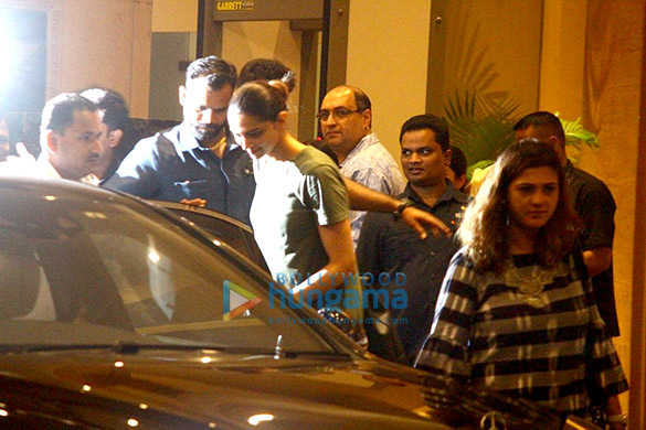 Deepika Padukone and Irrfan Khan snapped post meeting with director Vishal Bhardwaj Deepika Padukone and Irrfan Khan snapped post meeting with director Vishal Bhardwaj