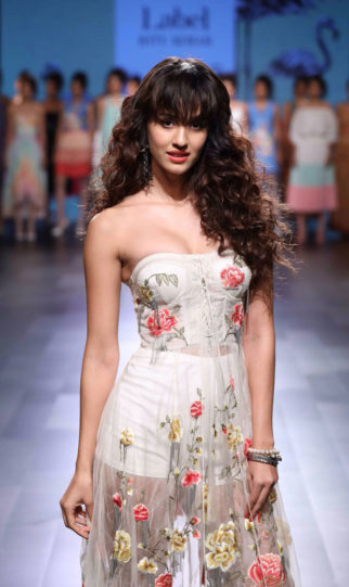 HOTNESS: Disha Patani is vision in white as a showstopper at Lakme Fashion Week 2017