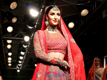 Elli Avram walks for Manoj Agarwal at Lakme Fashion Week 2017