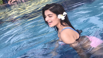 HOT! Nidhhi Agerwal sizzles in a bikini in a pool
