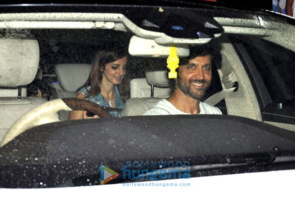 hrithik roshan sussanne roshan with kids snapped post a movie screening at pvr juhu 2