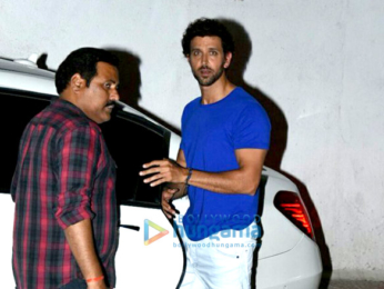 Hrithik Roshan and Ritesh Sidhwani snapped post a meeting at Farhan Akhtar's house in Bandra