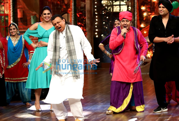 huma qureshi and mithun chakroborty promote the film partition 1947 on the drama company 4