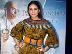 Huma Qureshi snapped promoting ‘Partition: 1947’ at Poddar college fest