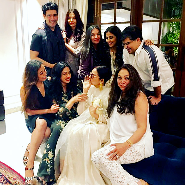 INSIDE PHOTOS Aishwarya Rai Bachchan, Vidya Balan, Rekha, Rani Mukerji, Shabana Azmi come to together for Sridevi's birthday celebrations! (5)