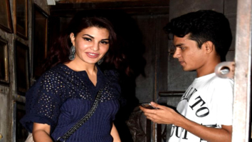 Jacqueline Fernandez snapped post dinner at Pali Bhavan