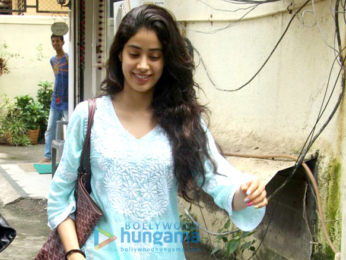 Jahnavi Kapoor snapped post dance rehearsals in Bandra