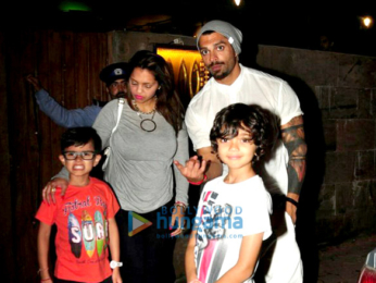 Karan Singh Grover snapped post dinner at Indigo