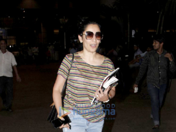 Karisma Kapoor, Kangana Ranaut and Manyata Dutt snapped at the Mumbai airport