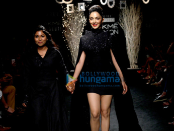 Kiara Advani walks for Hardika Gulati at Lakme Fashion Week 2017