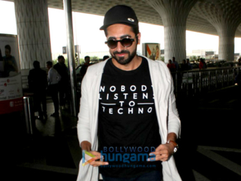 Kriti Sanon and Ayushmann Khurrana snapped at the airport