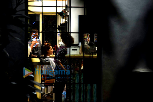 Madhuri Dixit snapped at Kromakay salon Madhuri Dixit snapped at Kromakay salon