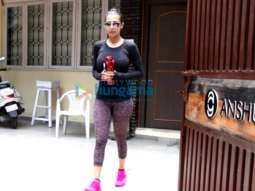 Malaika Arora and Amrita Arora snapped post their yoga session