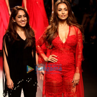 Malaika Arora walks for Ridhi Mehra at Lakme Fashion Week 2017