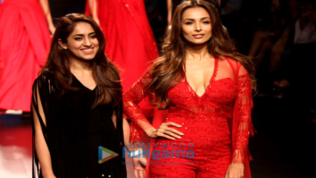 Malaika Arora walks for Ridhi Mehra at Lakme Fashion Week 2017