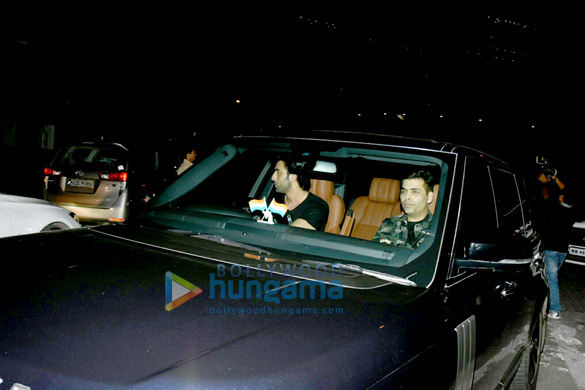 ranbir kapoor sidharth malhotra and karan johar snapped at yuatcha bandra 6