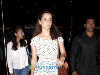 Ranbir Kapoor and Kangana Ranaut snapped at the airport