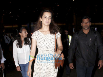 Ranbir Kapoor and Kangana Ranaut snapped at the airport