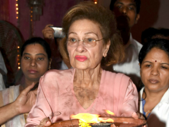 Randhir Kapoor, Krishna Raj Kapoor welcome Ganesha at R K Studio