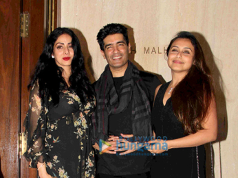 Rani Mukerji, Karan Johar and Farah Khan arrive at Manish Malhotra house for Sridevi's birthday bash