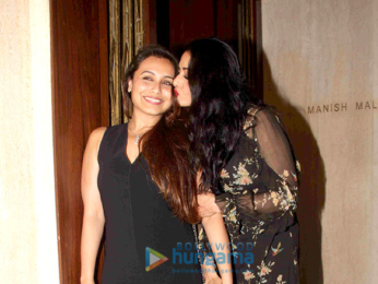 Rani Mukerji, Karan Johar and Farah Khan arrive at Manish Malhotra house for Sridevi's birthday bash