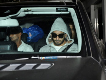 Ranveer Singh, Deepika Padukone and Varun Dhawan snapped post dubbing at Sunny Super Sound