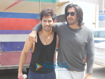 Ranveer Singh and Varun Dhawan snapped at Mehboob studios in Bandra