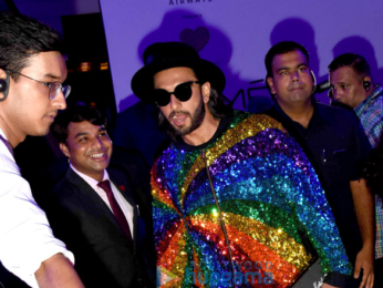 Ranveer Singh attends Manish Arora's fashion preview at the Lakme Fashion Week 2017