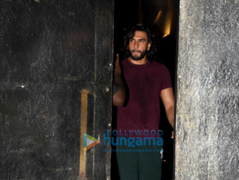 Ranveer Singh snapped at the gym in Bandra