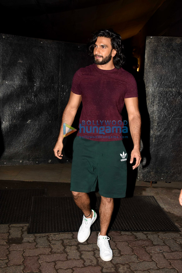 Ranveer Singh snapped at the gym in Bandra